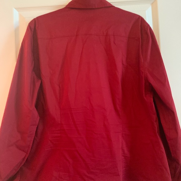 Red button down blouse - Picture 3 of 3